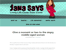Tablet Screenshot of janasays.com